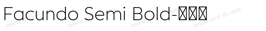 Facundo Semi Bold字体转换